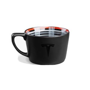 TESLA PLAID Coffee Mug - Authentic NEW in BOX - 10oz Black *IN HAND FAST SHIP!!*